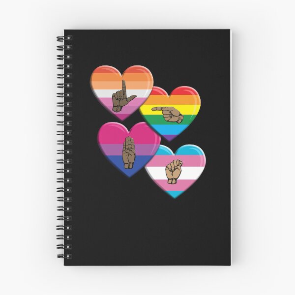 Item preview, ASL-LGBT Big Hearts designed and sold by TheirChoice.