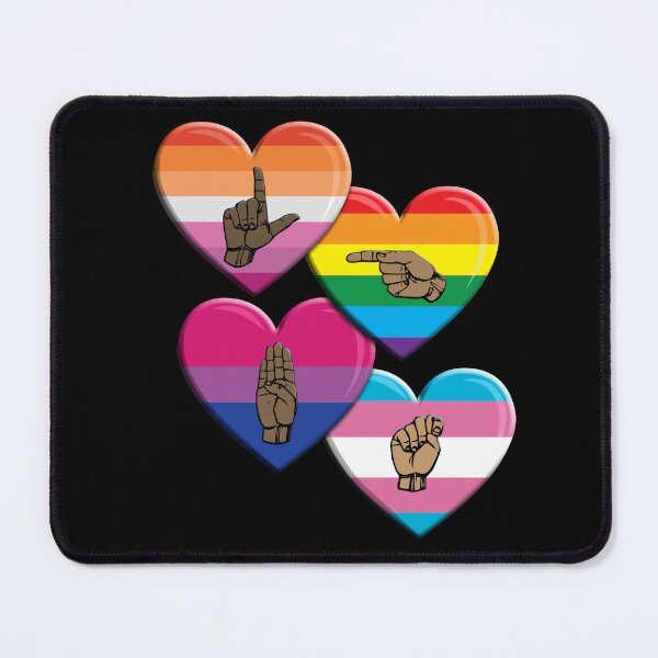 Item preview, ASL-LGBT Big Hearts designed and sold by TheirChoice.