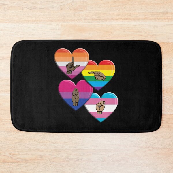 Item preview, ASL-LGBT Big Hearts designed and sold by TheirChoice.