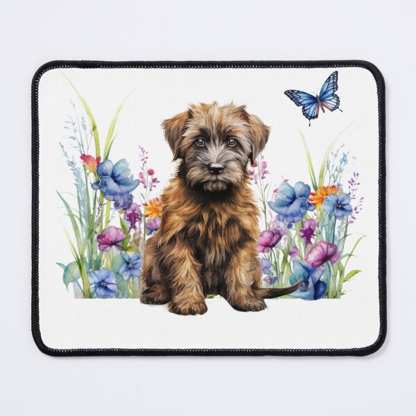 Item preview, Briard Puppy With Spring Flowers designed and sold by TheAnimalZ00.