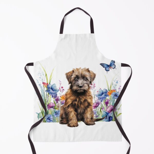 Artikelvorschau, Briard-Welpe mit Frühlingsblumen entworfen und verkauft von TheAnimalZ00.