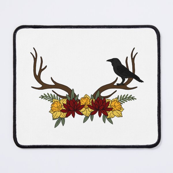 Item preview, Keyleth and Raven Floral Antlers designed and sold by LunarAshes.