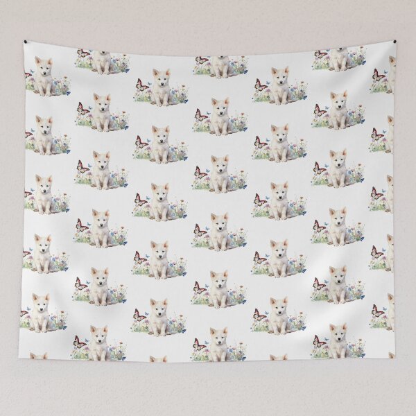 Item preview, Canaan Puppy Spring Flowers designed and sold by TheAnimalZ00.