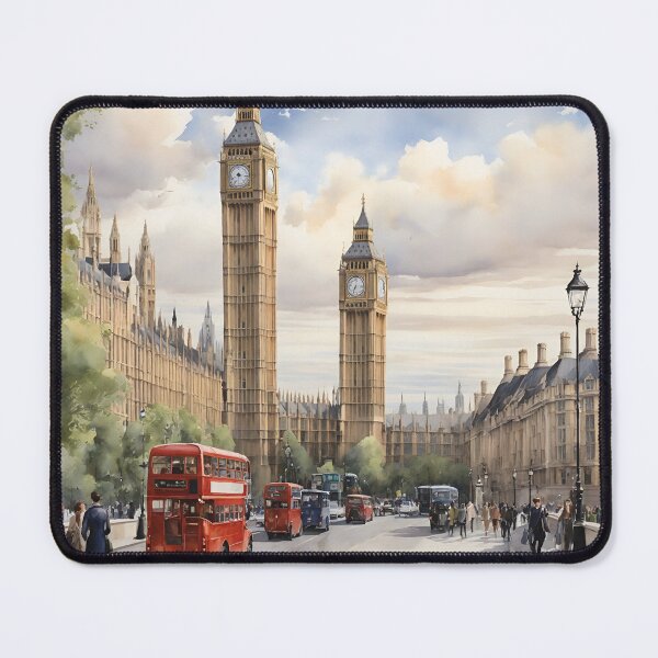 Item preview, London watercolor designed and sold by Wilcherito.