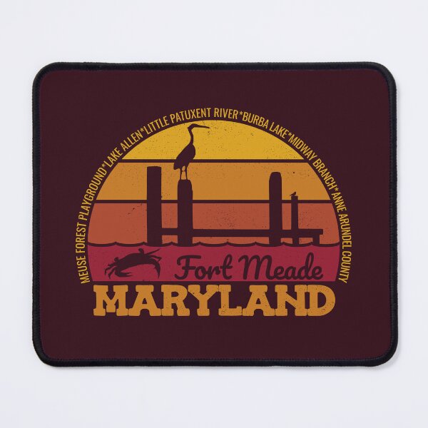 Item preview, Fort Meade Maryland Sunset Retro Vintage Local Pride Logo designed and sold by CRHPOD20.