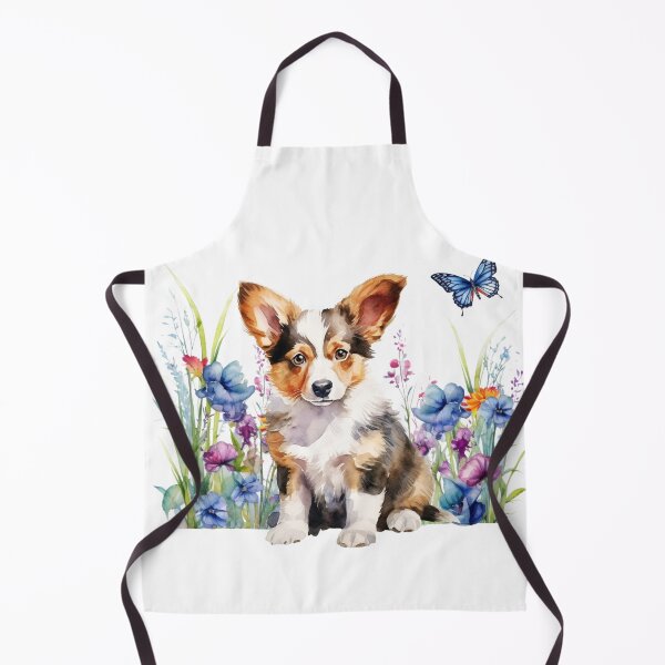 Item preview, Cardigan Welsh Corgi Puppy With Spring Flowers designed and sold by TheAnimalZ00.