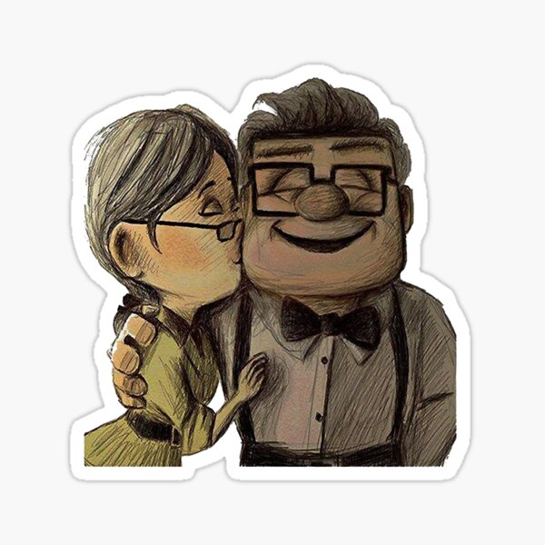 Item preview, UP Carl And Ellie Couple Kissing , Carl and Ellie designed and sold by nunesma-rielle6.