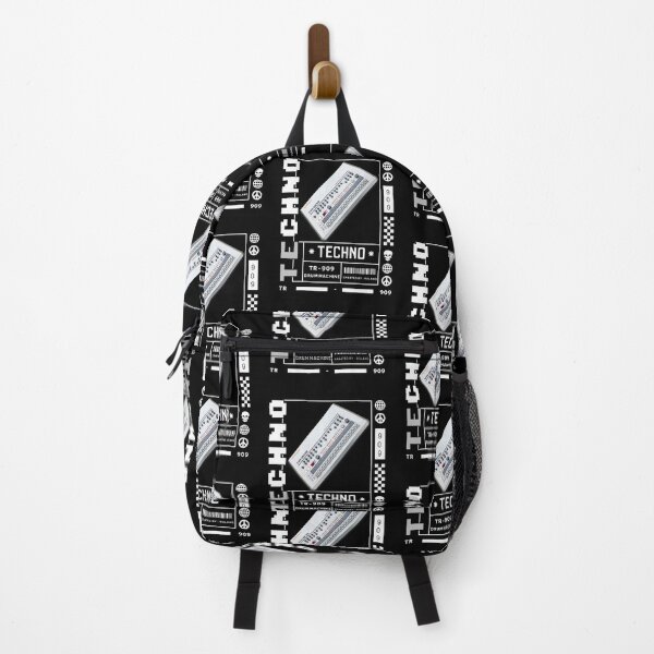 Item preview, TECHNO  - TR 909 Drum Machine (Black)  designed and sold by Discothreadz.