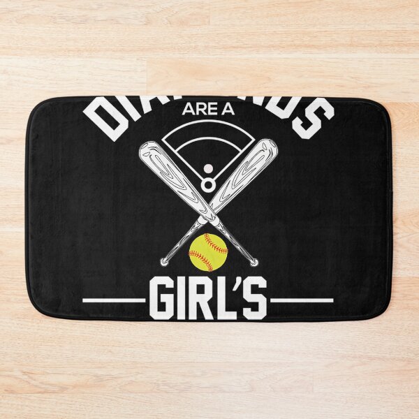 Item preview,  Diamonds Are A Girls Best Friend Softball Lover Trendy Gift designed and sold by TiaFosber12.