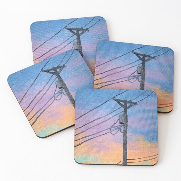 Item preview, Sunset Telephone Pole designed and sold by JanGrackle.