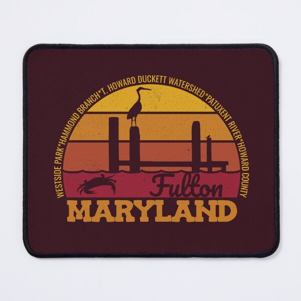 Item preview, Fulton Maryland Sunset Retro Vintage Local Pride Logo designed and sold by CRHPOD20.
