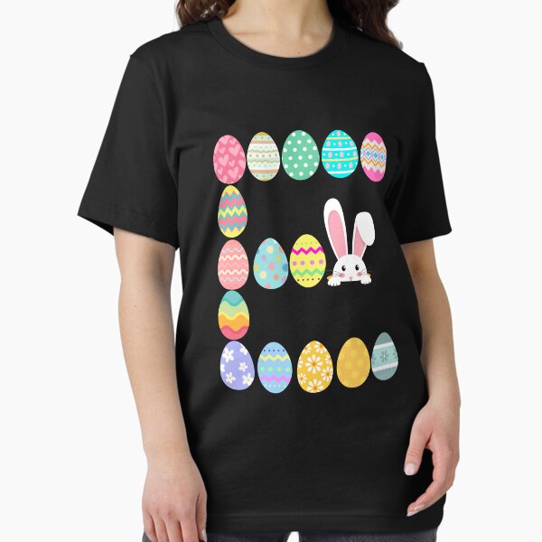 Item preview, Happy Easter Bunny Rabbit Face Funny Easter Day Women Girls T-Shirt designed and sold by Waykin22.