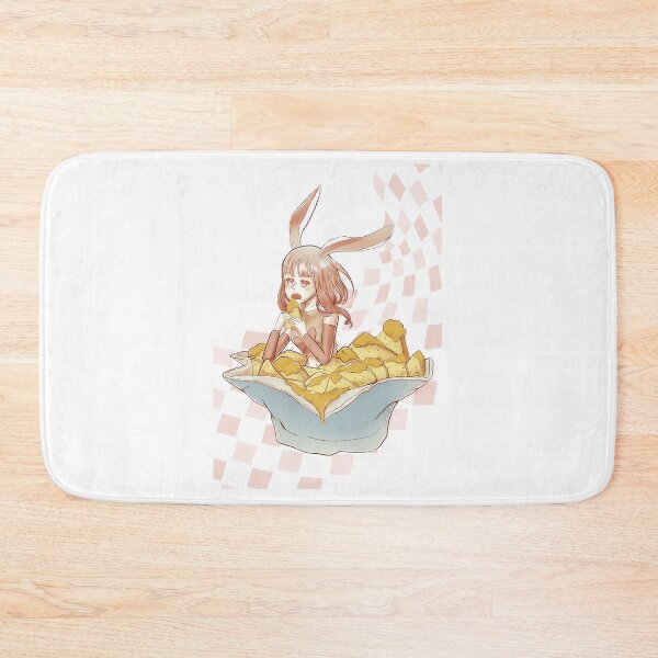 Item preview, Cute Bunny Girl with Huge Bucket Hat Nachos designed and sold by Kimmyguo.