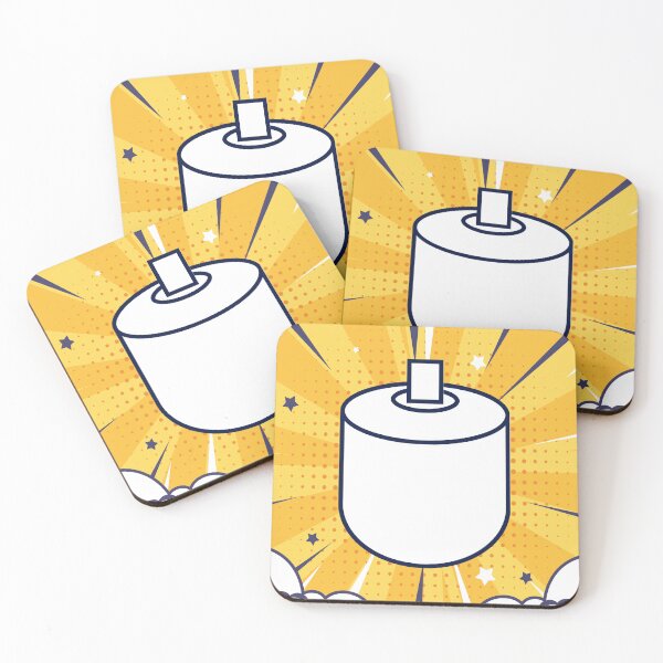 Item preview, Rolling Marshmallow Long White Cane Tip Yellow Pop Art designed and sold by IndeOandM.