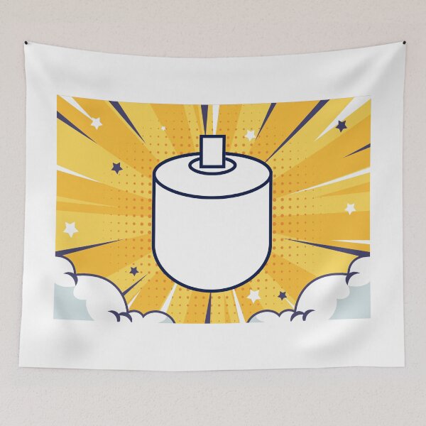 Item preview, Rolling Marshmallow Long White Cane Tip Yellow Pop Art designed and sold by IndeOandM.