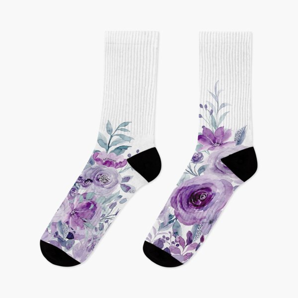 Item preview, Purple flowers pattern designed and sold by NingningS.