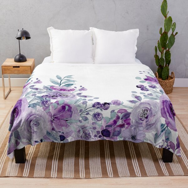 Item preview, Purple flowers pattern designed and sold by NingningS.