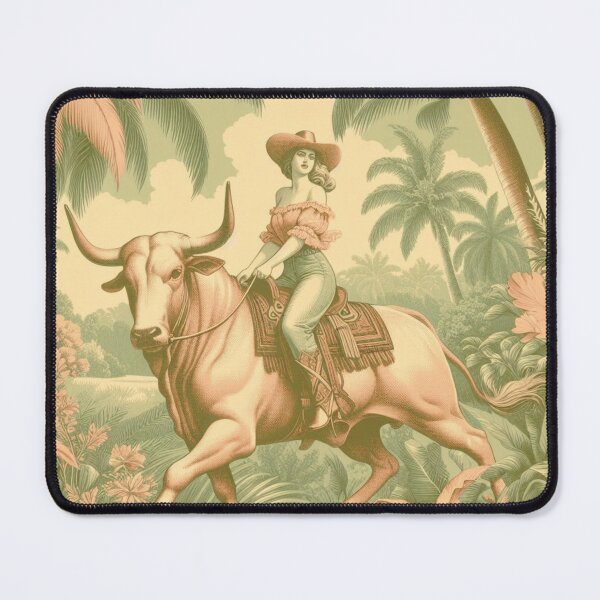 Item preview, Florida Cowgirl Rides Brahma Bull designed and sold by FloridaWildOnes.
