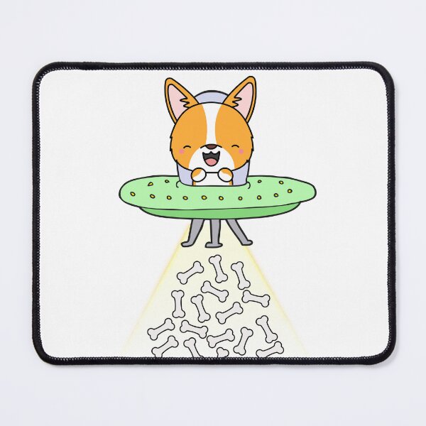 Item preview, Funny Corgi is in a spaceship abducting food designed and sold by Pet Station.