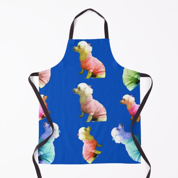 Item preview, My Beloved White Toy Poodle Photography on a Blue Background designed and sold by Victoria Rose.