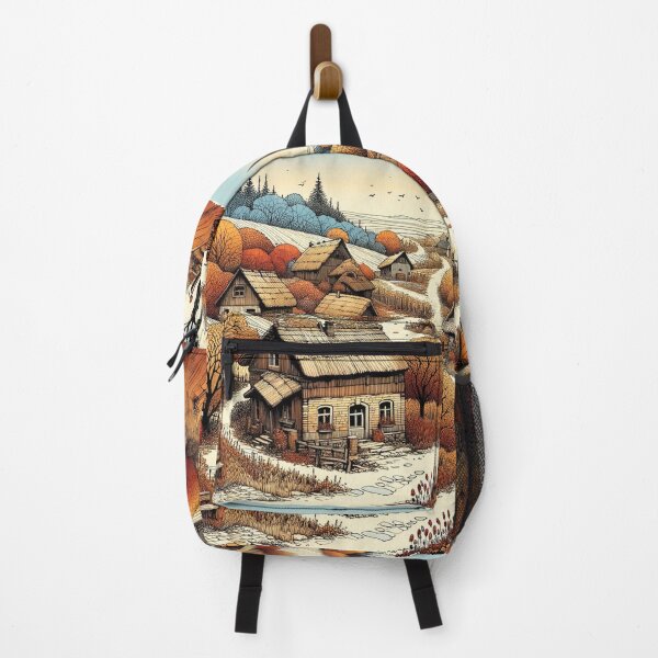 Item preview, Tiny Village print 8 designed and sold by Random Designs.