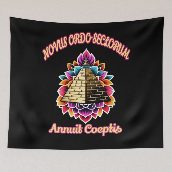 Item preview, Gold pyramid floral design  designed and sold by Roxburylane.