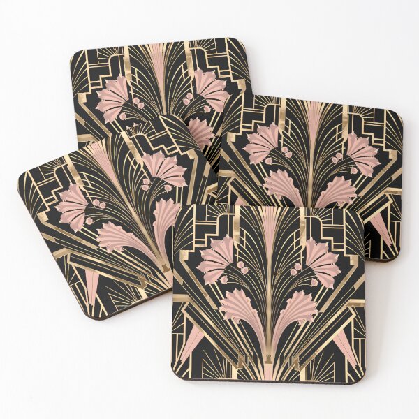 Item preview, Art Deco Vintage Geometric Style Pattern Pink designed and sold by SloganExpress.