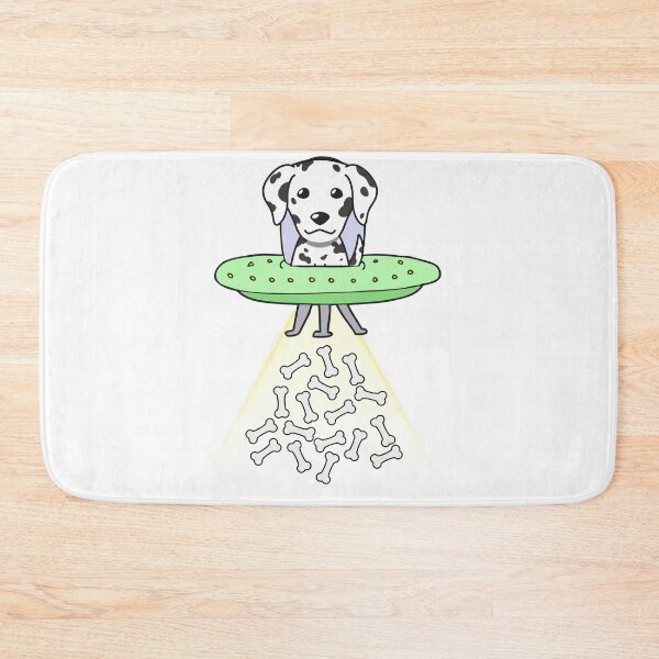 Item preview, Funny dalmatian is in a spaceship abducting food designed and sold by Pet Station.