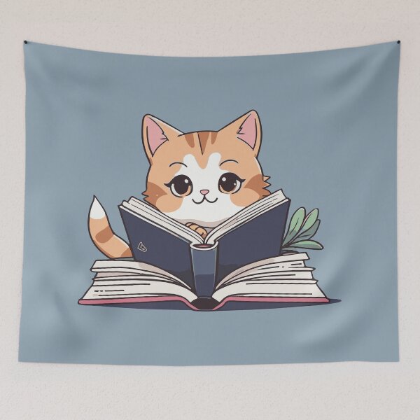 Item preview, Cat Reading Book designed and sold by Atlantico54.