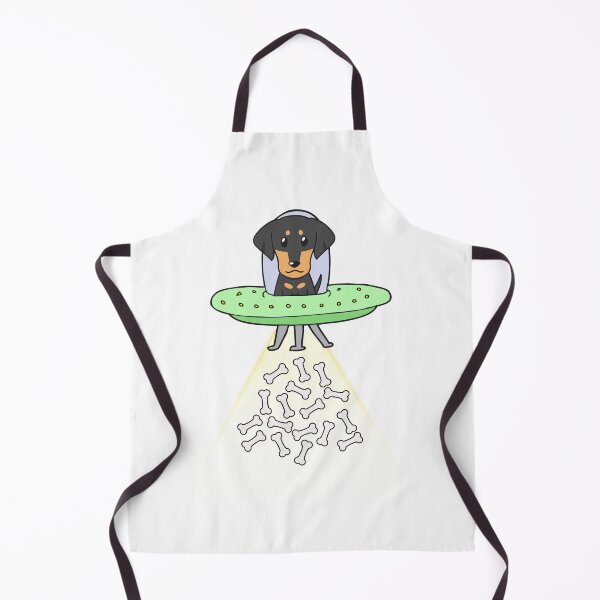 Item preview, Funny Dachshund is in a spaceship abducting food designed and sold by Pet Station.