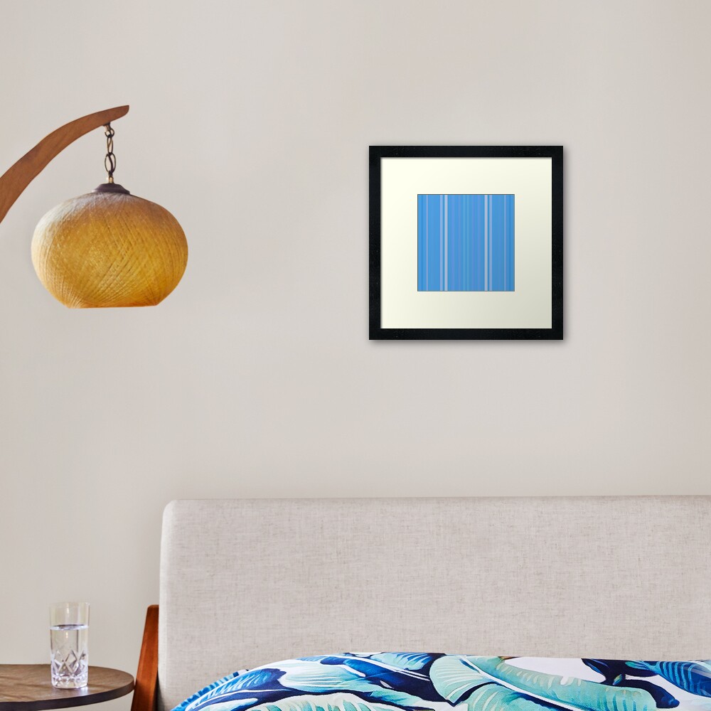 Forget Me Not Blue Framed Art Print