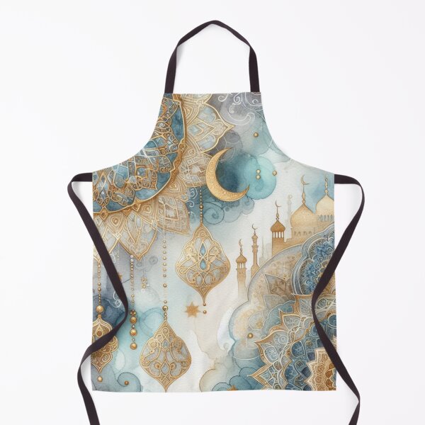 Item preview, Moonlit Mosque: Crescent, Stars, and Serenity for Ramadan designed and sold by LyssasMindArt.