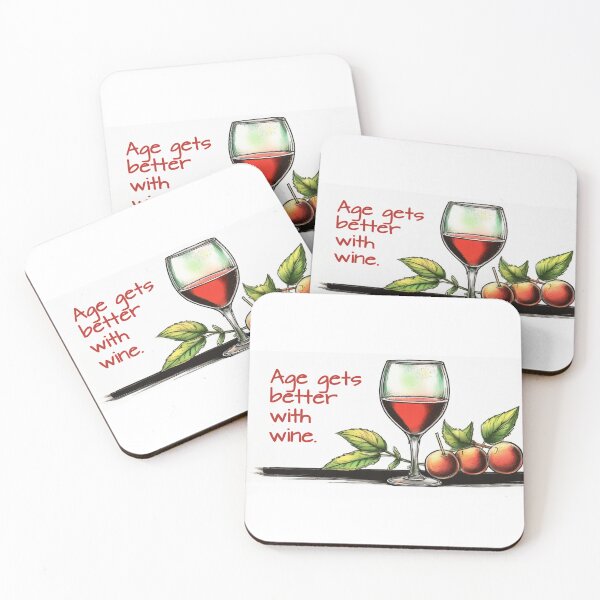 Item preview, Age gets better with wine. designed and sold by FamouslyStupid.