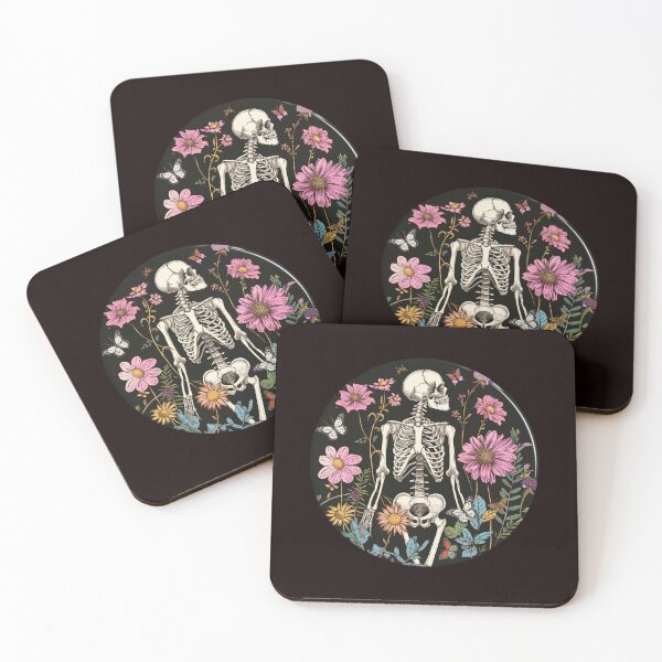 Item preview, Pink Skeletal Flora Daydream: Bones and Botany designed and sold by Seedcap7.