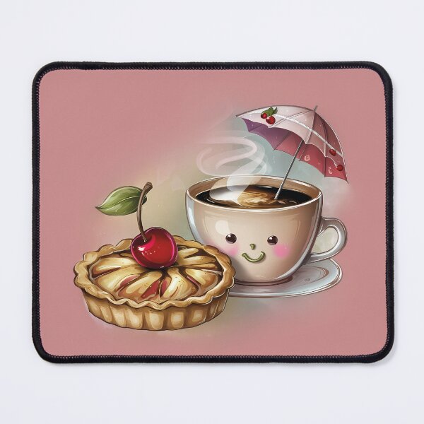 Item preview, pie apple with coffee perfect cozy day designed and sold by brokenpones.
