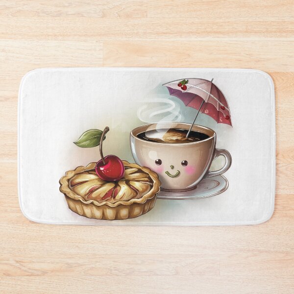 Item preview, pie apple with coffee  perfect cozy day designed and sold by brokenpones.