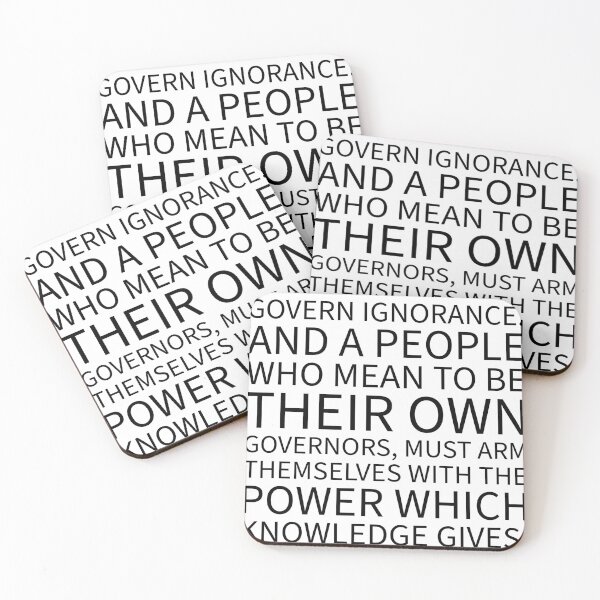 Item preview, Knowledge Will Forever Govern Ignorance designed and sold by bfwilson.