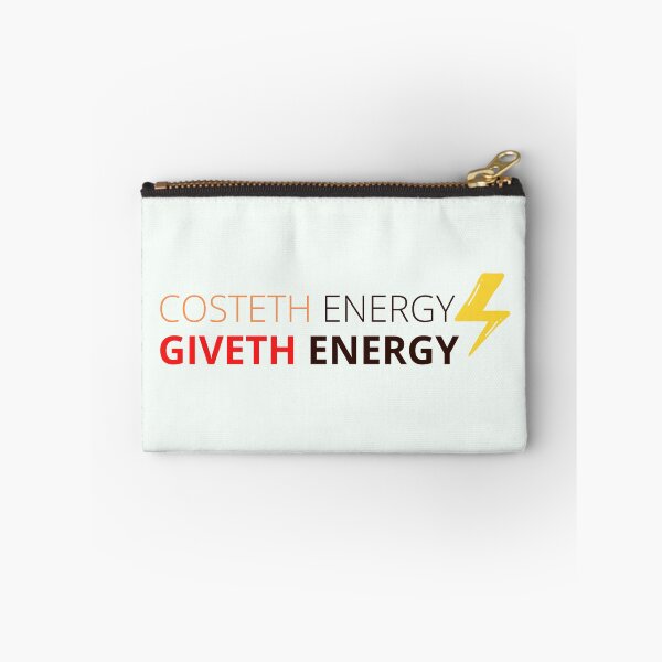 Item preview, Costeth Energy Giveth Energy, t-shirt, sticker, quote of the day, motivational words, Clothing, Sticker, Magnet, Desk Mat, Mouse Pad, Mugs, Scarves, Clock, Art Board Print, Coaster, Print, Tote Bag, designed and sold by SpiralStairShop.