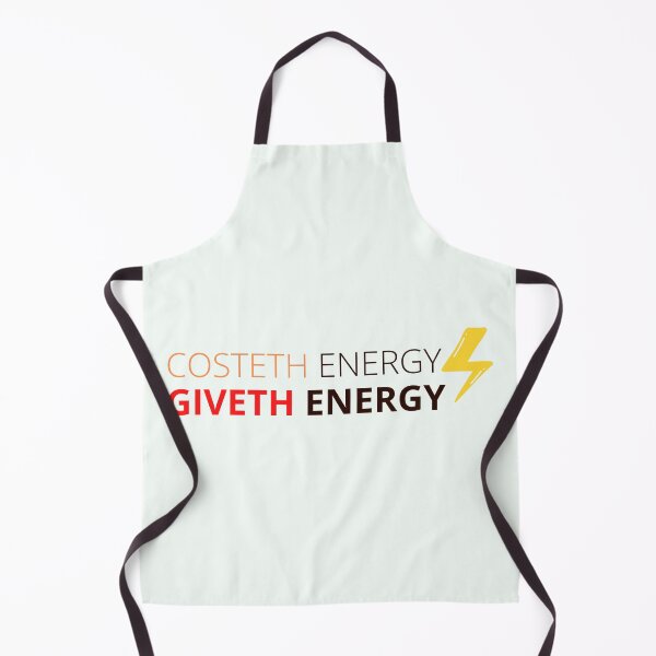 Item preview, Costeth Energy Giveth Energy, t-shirt, sticker, quote of the day, motivational words, Clothing, Sticker, Magnet, Desk Mat, Mouse Pad, Mugs, Scarves, Clock, Art Board Print, Coaster, Print, Tote Bag, designed and sold by SpiralStairShop.