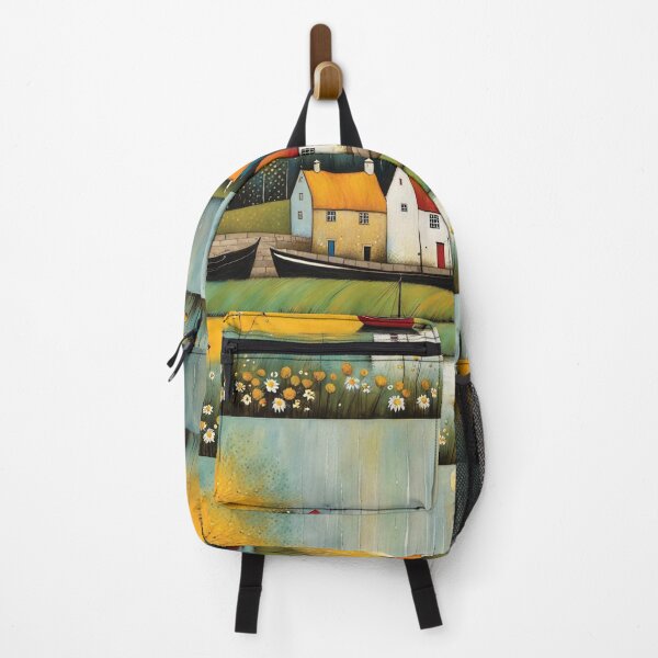 Item preview, rainy tiny lake village designed and sold by Random Designs.