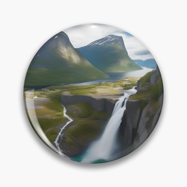Item preview, SEVEN SISTER FALLS, NORWAY designed and sold by PIGCASSOSAIART.