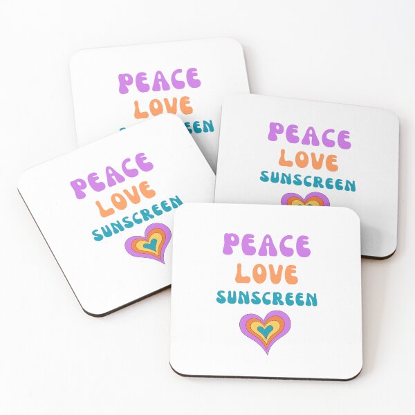 Item preview, Peace Love Sunscreen designed and sold by SunSamsStyle.