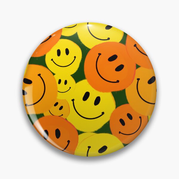 Item preview, Orange and Yellow Smiley Faces - Hand-drawn in a Repeating Pattern designed and sold by Victoria Rose.