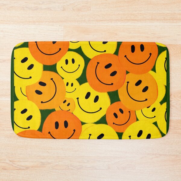 Item preview, Orange and Yellow Smiley Faces - Hand-drawn in a Repeating Pattern designed and sold by Victoria Rose.
