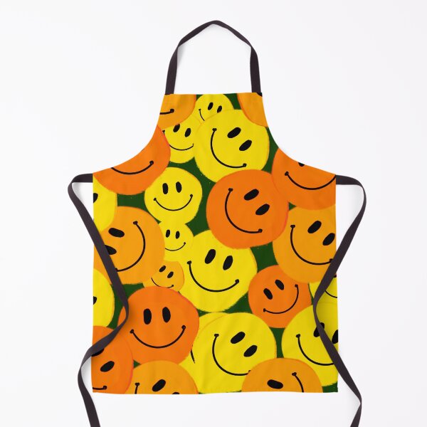 Item preview, Orange and Yellow Smiley Faces - Hand-drawn in a Repeating Pattern designed and sold by Victoria Rose.
