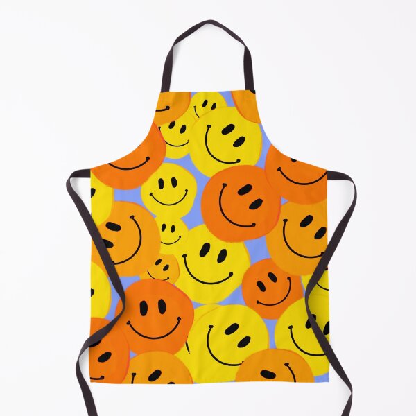 Item preview, Orange and Yellow Smiley Faces - Hand-drawn in a Repeating Pattern on a Purple Background designed and sold by Victoria Rose.