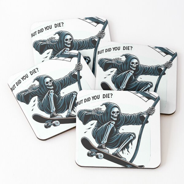Item preview, But Did You Die?' Skateboarding Reaper designed and sold by LVSMe.