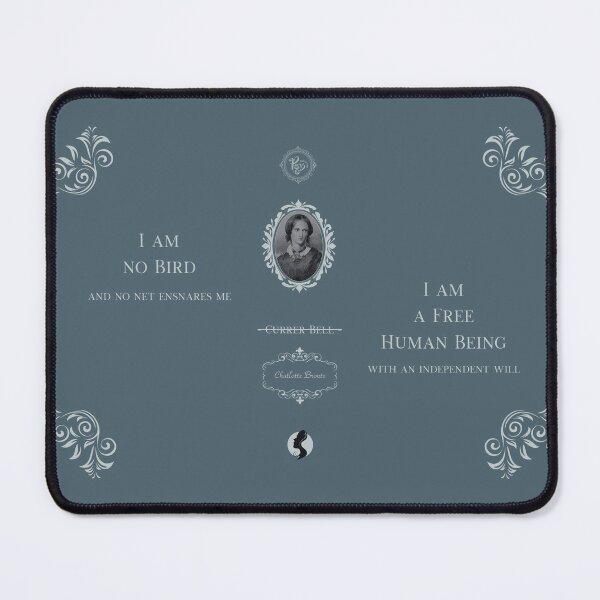Item preview, Charlotte Bronte (blue) designed and sold by ProsetoPrint.