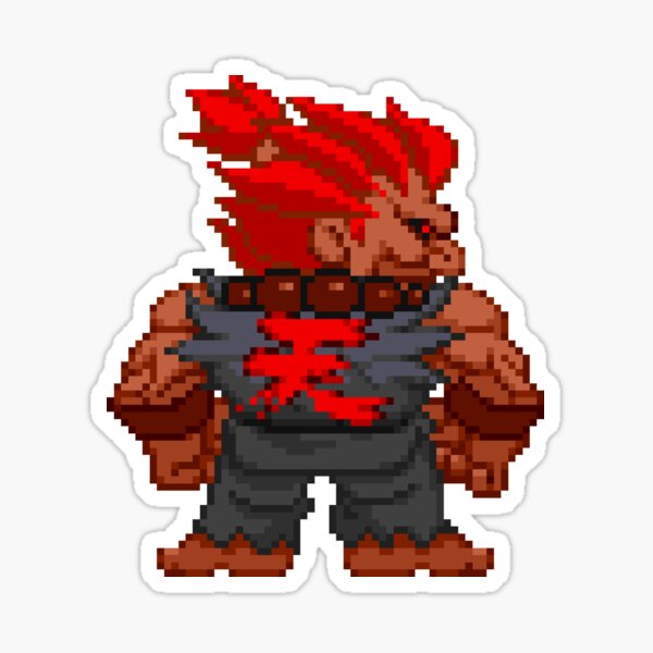 Item preview, Akuma / Gouki Pocket Fighter designed and sold by retropixels06.