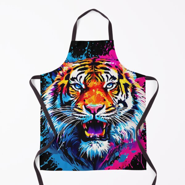 Item preview, Vibrant Tiger Pop Art Bright Animal Art designed and sold by kakarikihill.